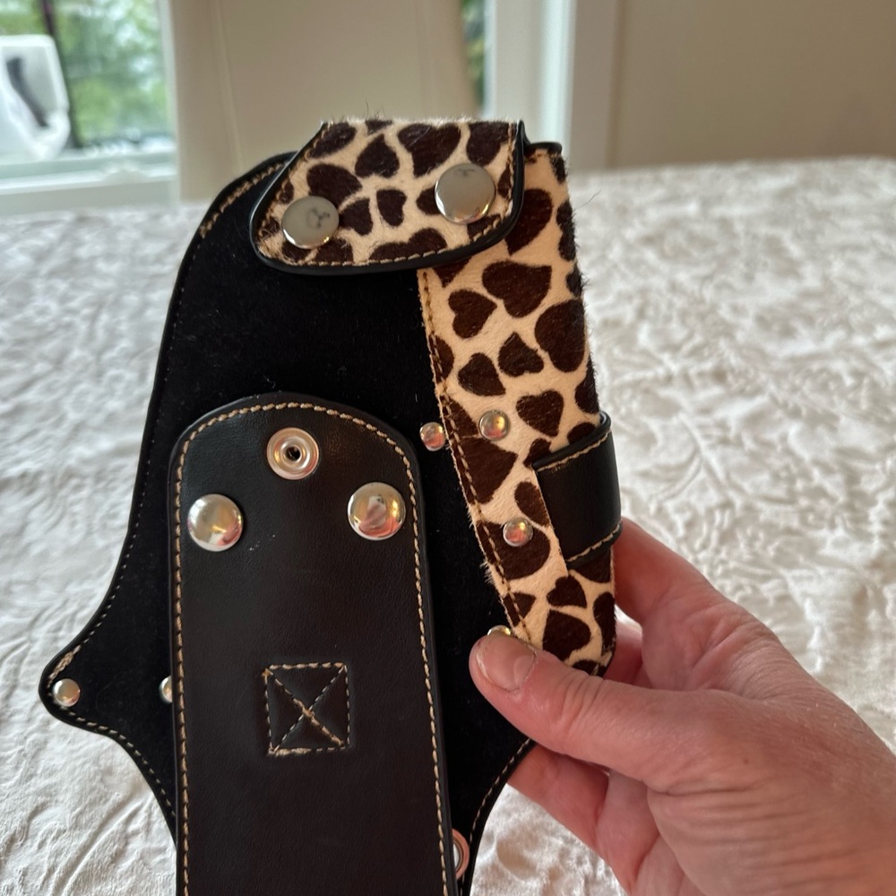 Hair Stylist Pouch - Stylish Black and Brown Heart (NEW WT) - Picture 10 of 14